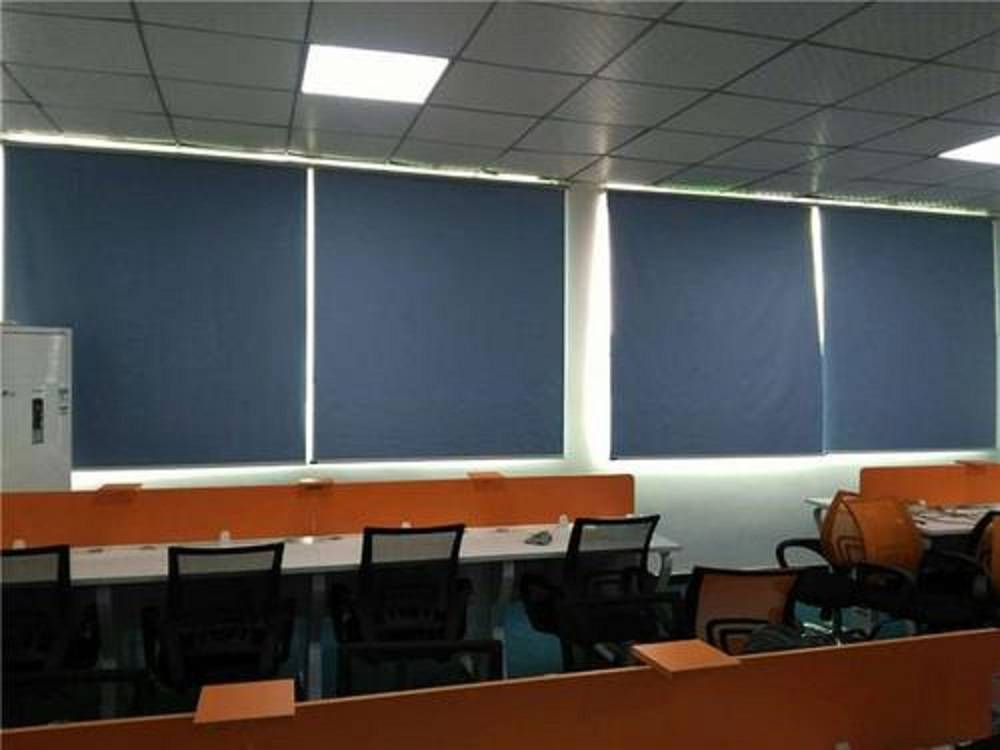 门头沟学校窗帘订做朝阳学校遮光卷帘学校舞台幕布设计学校喷绘卷帘