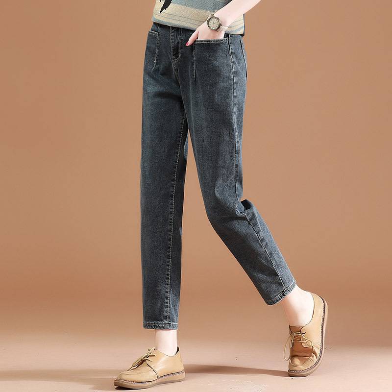 浙江台州5元以下服装批发库存便宜牛仔长裤批发小脚裤时尚尾单牛仔裤2