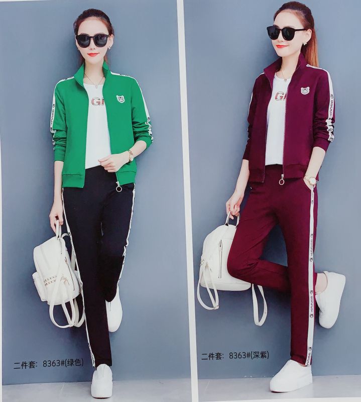 摩登之恋19春时尚品牌都市休闲运动套装女装走份批发品牌折扣北京惠品