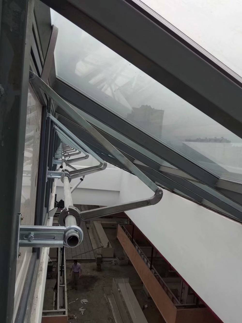 电动排烟窗天窗厂家采光窗一字型采光窗开窗机电动开窗器螺杆开窗机