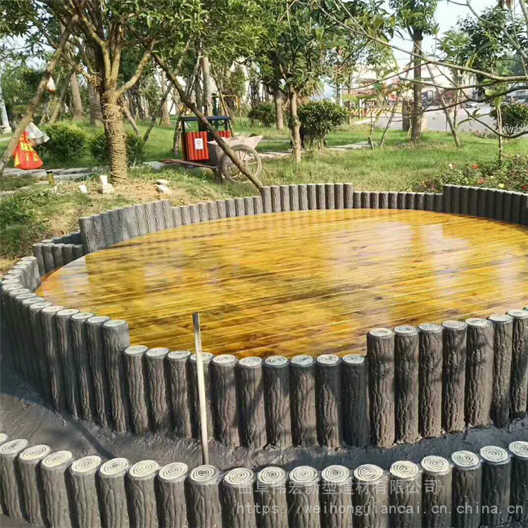 大量供应仿木树桩 仿树皮木桩 伟宏建材