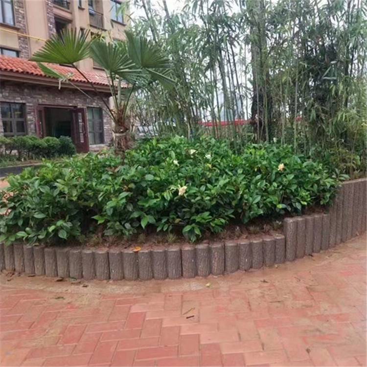 水泥仿木桩 道路花园装饰树桩石