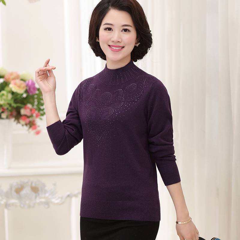 水貂绒毛衣女式针织衫流行热卖网红服装批发秋冬圆领男士针织衫