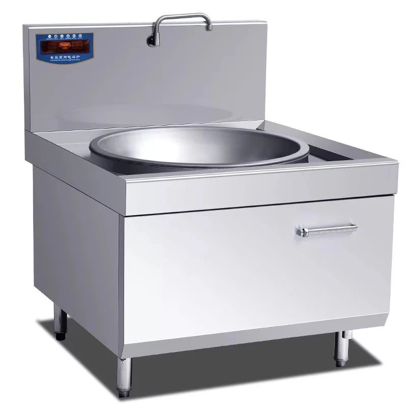 【电磁大锅灶 饭堂食堂大锅灶 幼儿园电磁大锅灶】图片