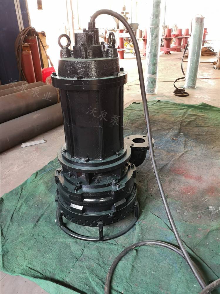 大功率WJQ潜水渣浆泵, 高铬合金耐磨吸砂泵, 高扬程立式矿浆泵