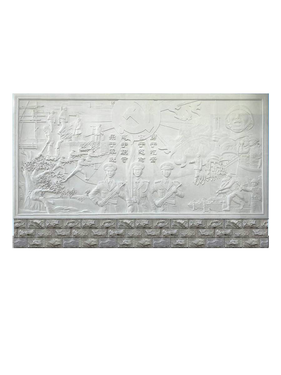 香港房山 天然汉白玉浮雕 广场大型石雕壁画 天然石材 加工定做
