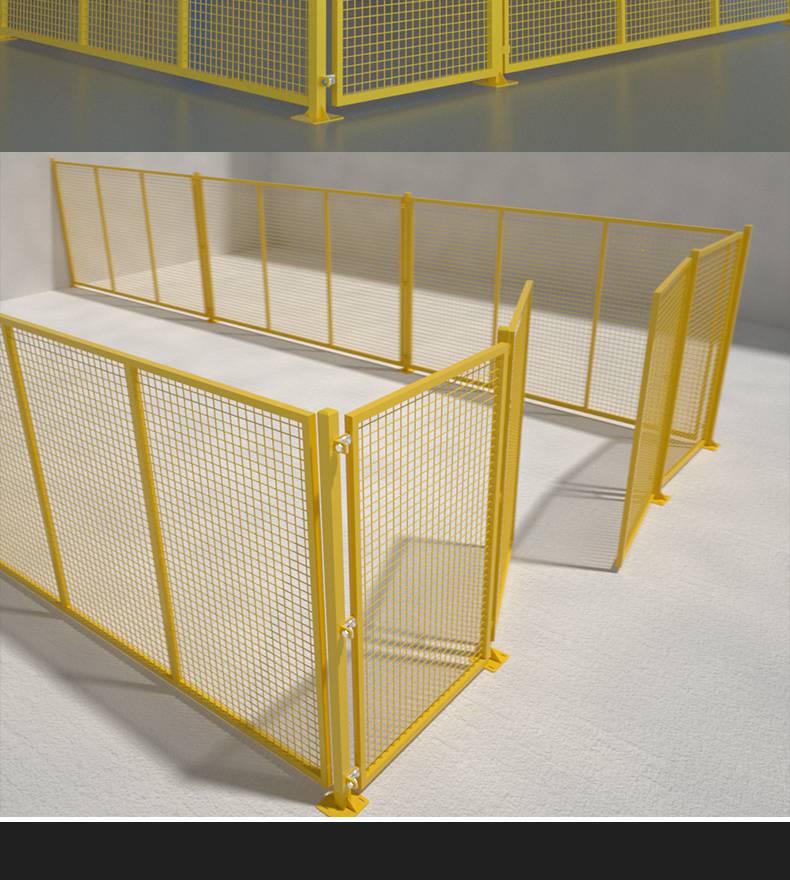 车间仓库工厂隔离网车间隔离围栏网拓轩定制安装车间安全防护围栏工业