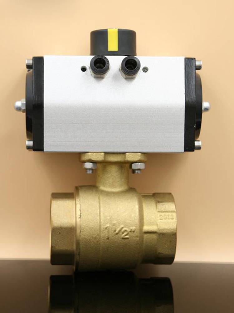 【gh/工恒气动铜球阀 气动阀 q611f-16p 内螺纹气动球阀 at-qb气动铜