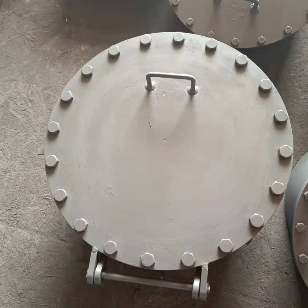 水平吊盖快开方形人孔盖304常压圆形罐体人孔门