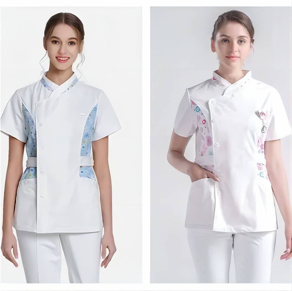 云南定制护士服昆明昭通楚雄长衫两件套长裤纱卡医院服装