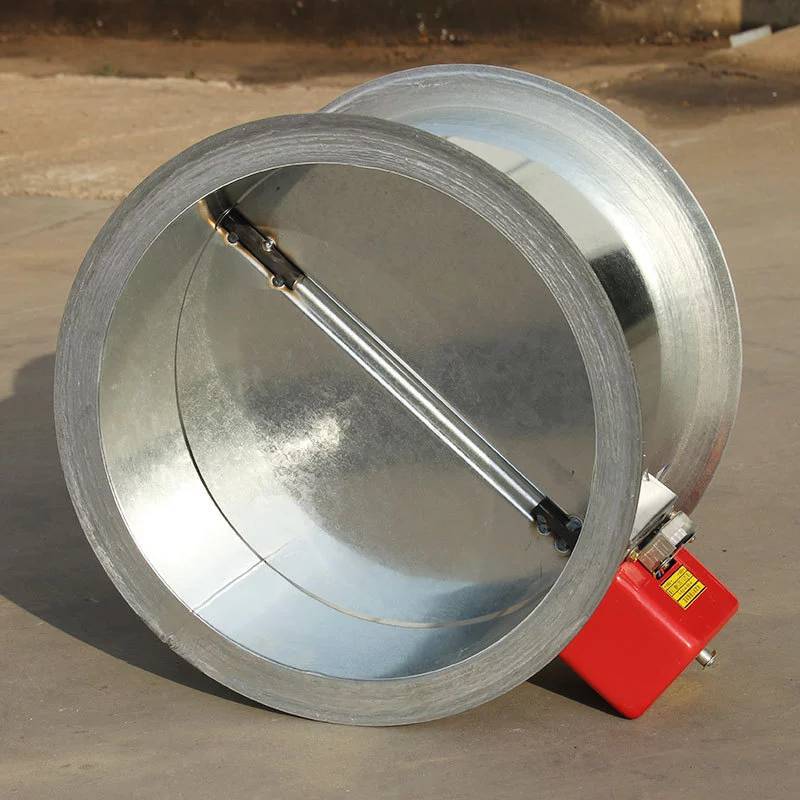 排烟防火阀280度圆形防火阀防排烟阀圆阀