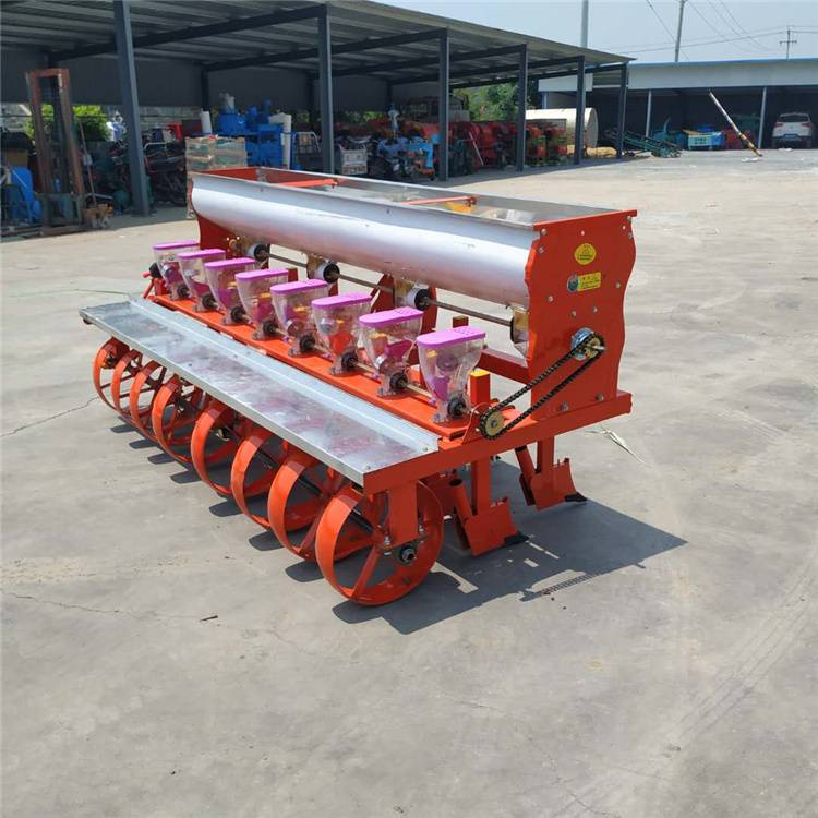 2021谷子播种机四行谷子播种机拖拉机带动谷子播种机