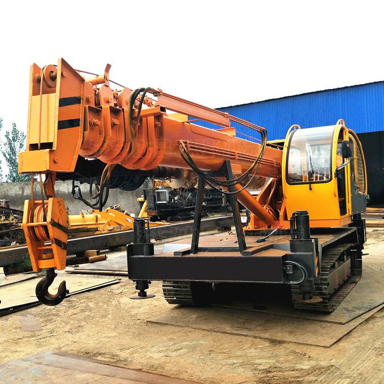 履带吊车打桩一体机特殊地形电线杆钻孔立杆机履带吊车
