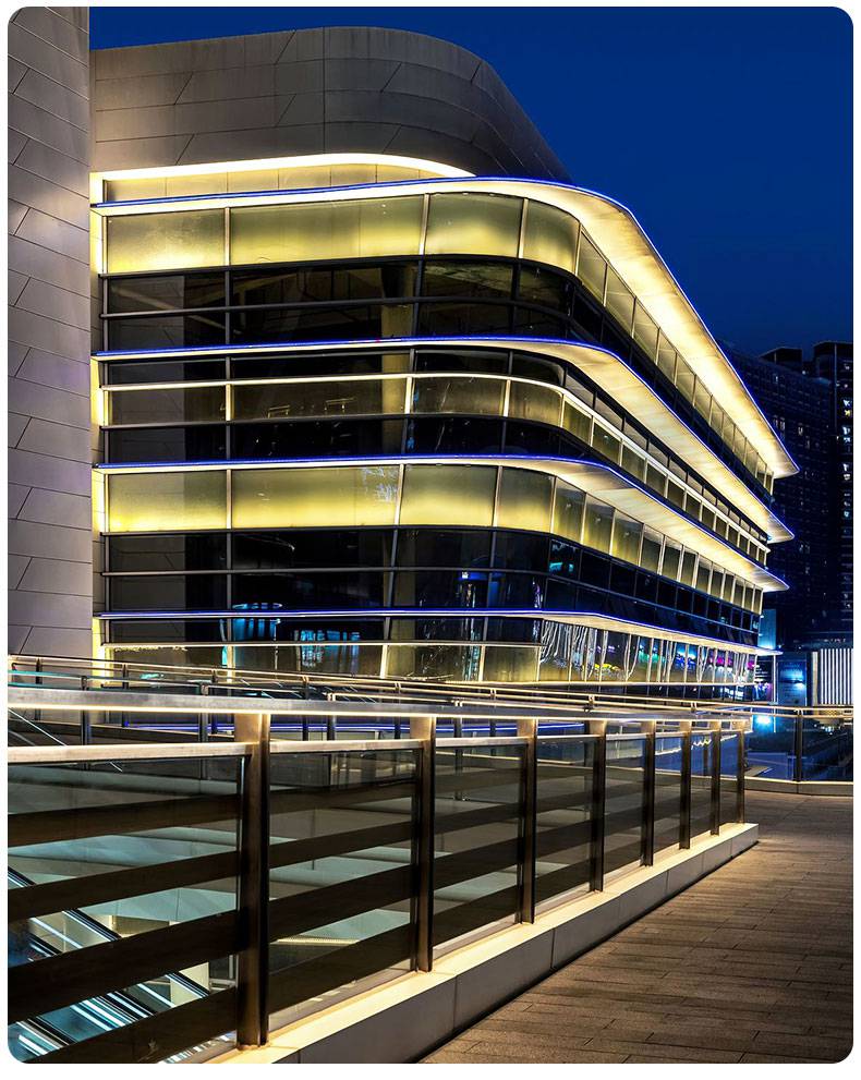 led实心亚克力线条灯酒店楼宇亮化轮廓灯rgb512线形灯