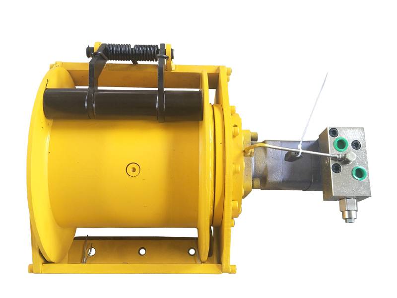 湖北挖掘机拉木头液压绞车绞盘吊车提升机卷扬机一吨