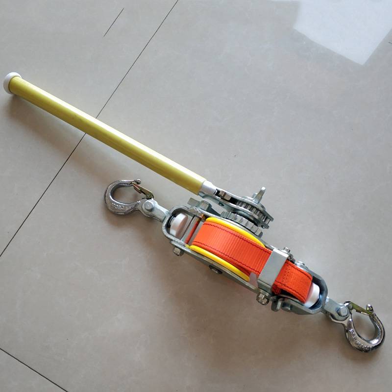 多功能荷蒂机带式手扳葫芦荷缔机棘轮式牵引器双钩手动绝缘紧线器雷力