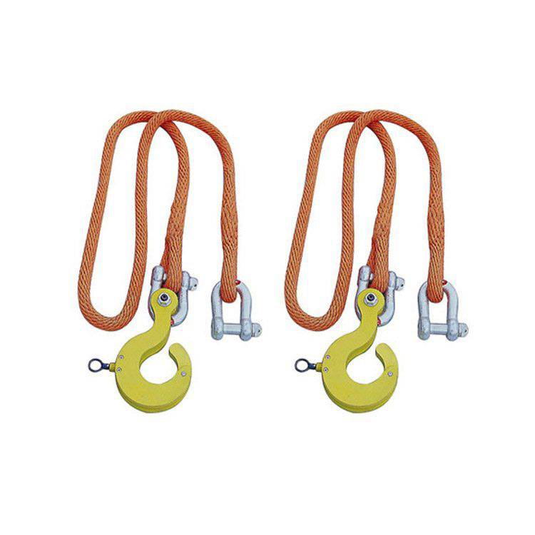 高空作业防护安全绳铝合金挂钩电力施工工具蚕丝导线后备保护绳