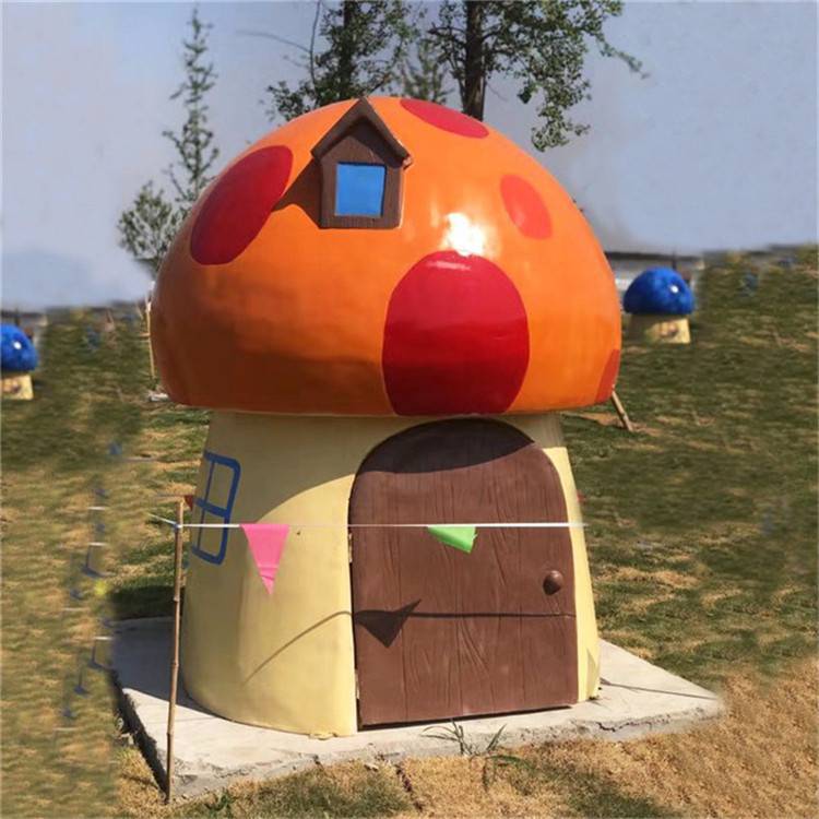 佛山玻璃钢仿木雕塑造型游乐场景观装饰