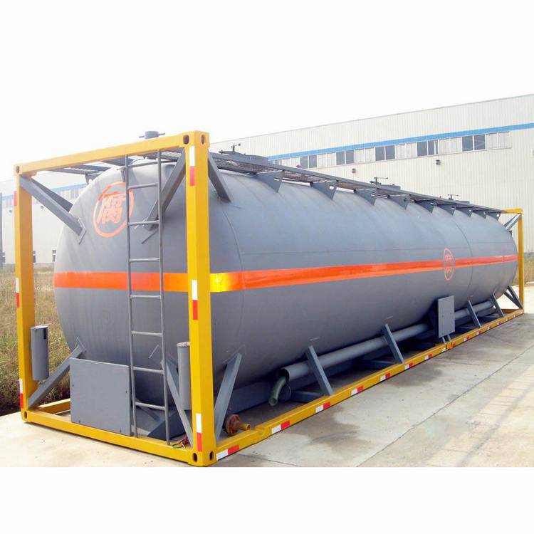 废酸溶液罐式集装箱化学品罐式集装箱理念图片