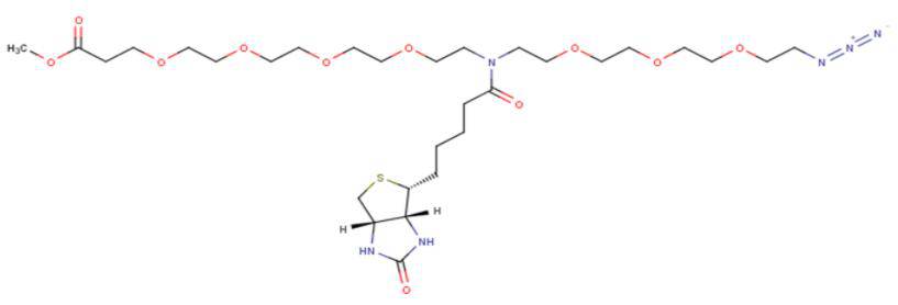 2100306-76-9，N-(Azido-PEG3)-N-Biotin-PEG4-methyl ester