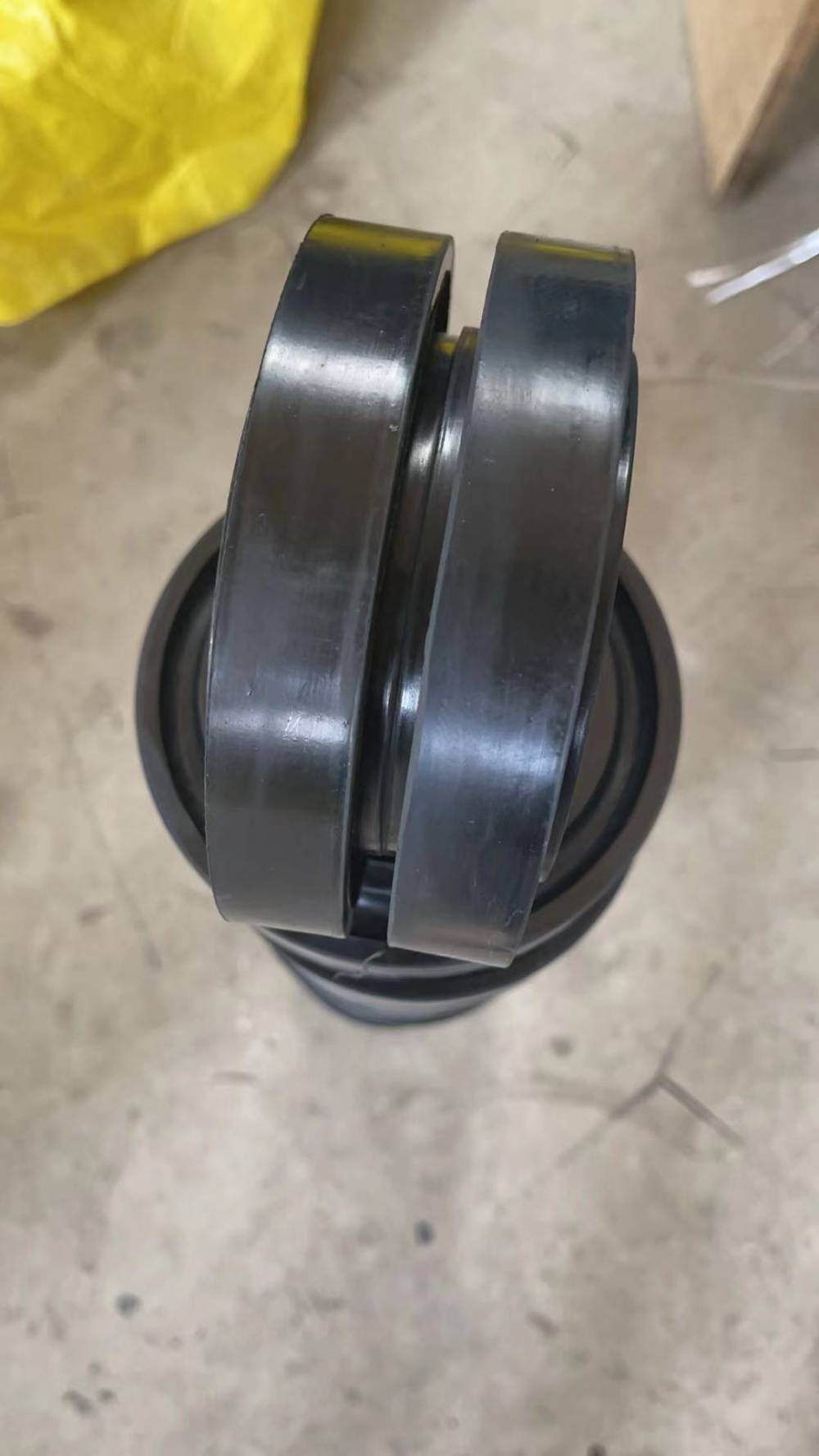 输送机托辊缓冲胶圈实体厂家