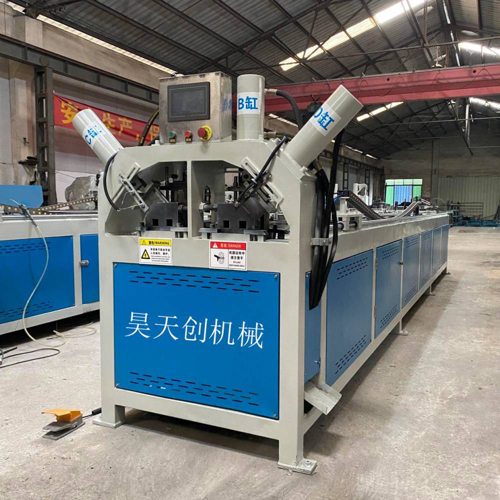 不锈钢方管打孔机全自动数控冲孔机方管切断机方管切45度角冲孔机