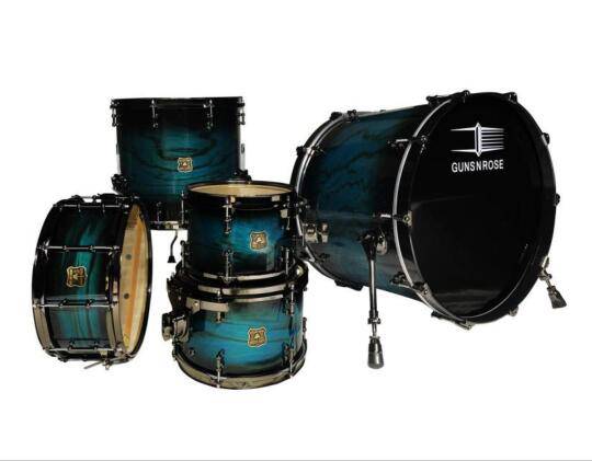 枪花战神系列架子鼓高端北美硬枫木烤漆五鼓组