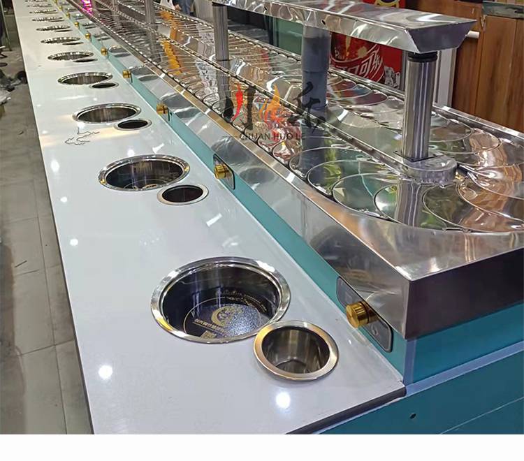川火乐旋转小火锅设备全套商用转转麻辣烫串串香机器