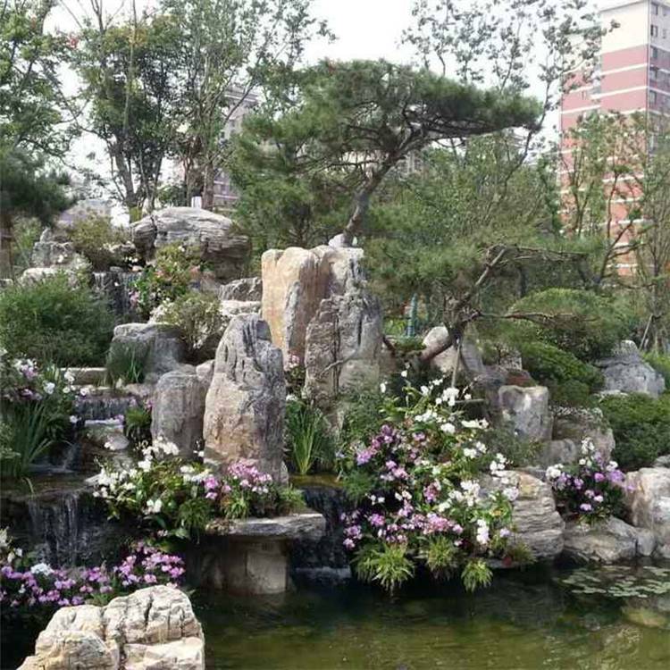 花坛景石图片