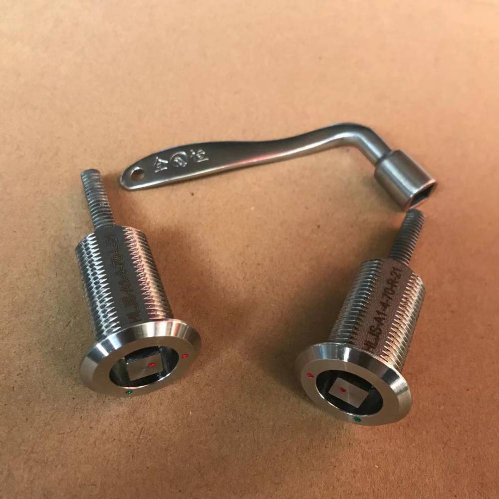 全恒供应不锈钢拉紧锁不锈钢长轴四角锁轨道交通压紧锁