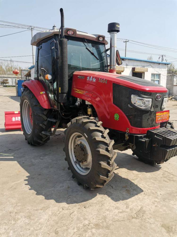 1804万年红拖拉机高配强升强降拖拉机带4铧液压反转犁