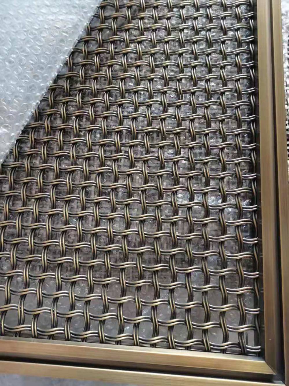 火锅烧烤店复古吊顶装饰筛网隔断墙网帘幕墙网格外墙天花吊顶金属网