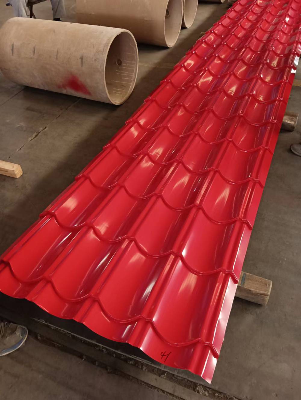 安装钢结构仿古琉璃瓦屋瓦彩钢琉璃瓦古建筑屋顶琉璃瓦