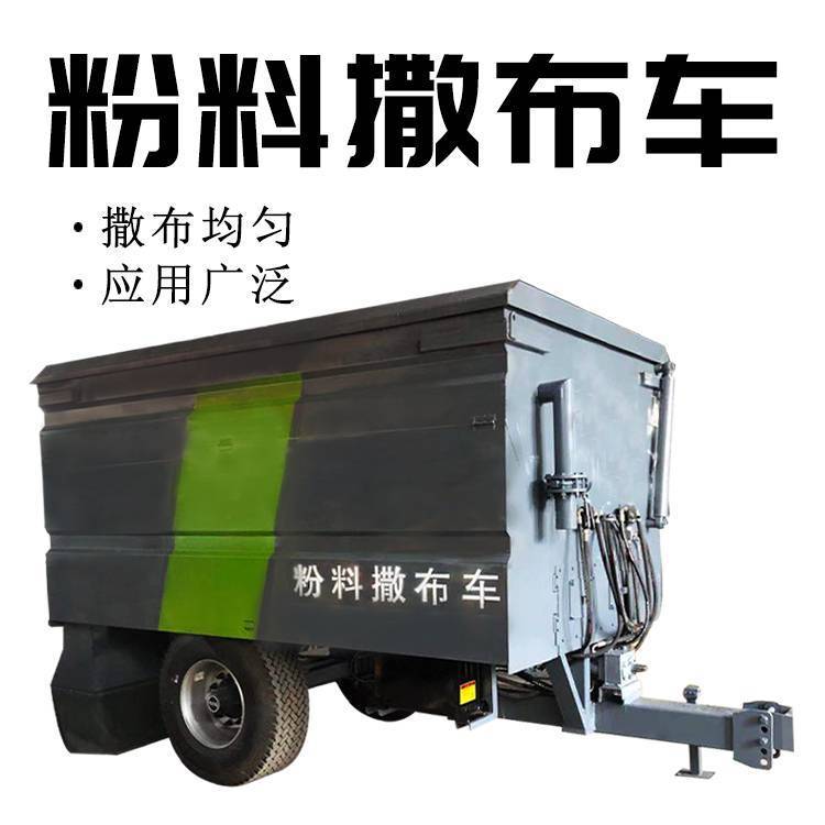 拖拉机带动白灰撒布机 水泥粉料撒布车 雷创 路面均匀撒灰车