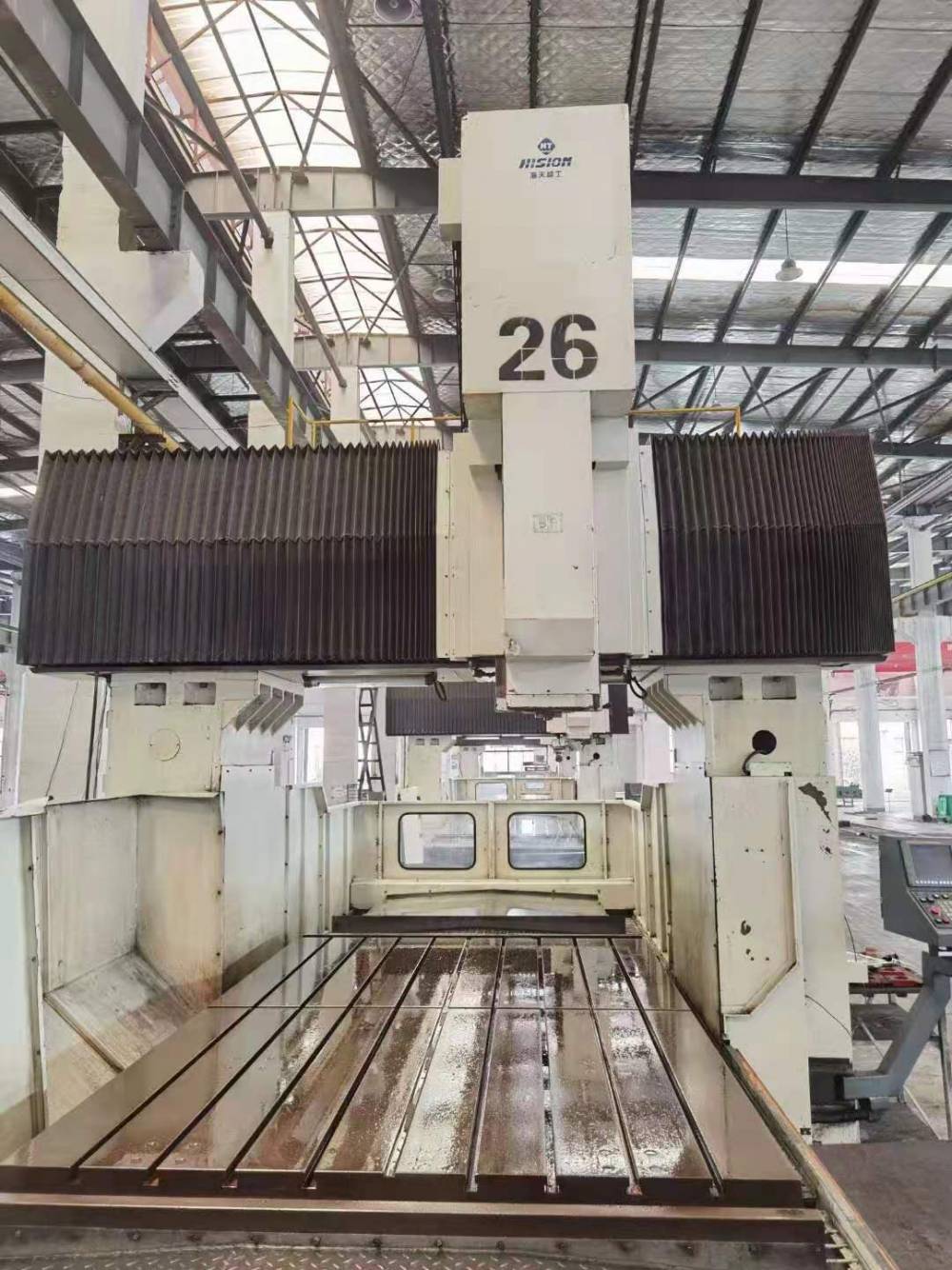 出售二手宁波海天htm3225g数控龙门加工中心龙门镗铣床二