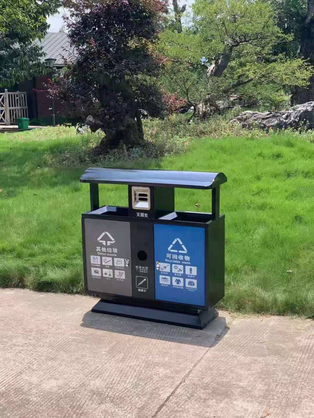 河池宜州智能分类垃圾桶垃圾分类四个垃圾桶可来图定做