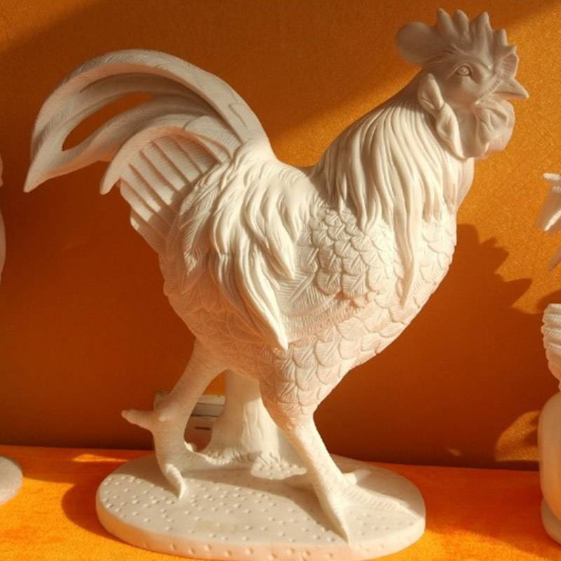 动物雕刻石雕鸡十二生肖雕刻鸡摆件作品图片