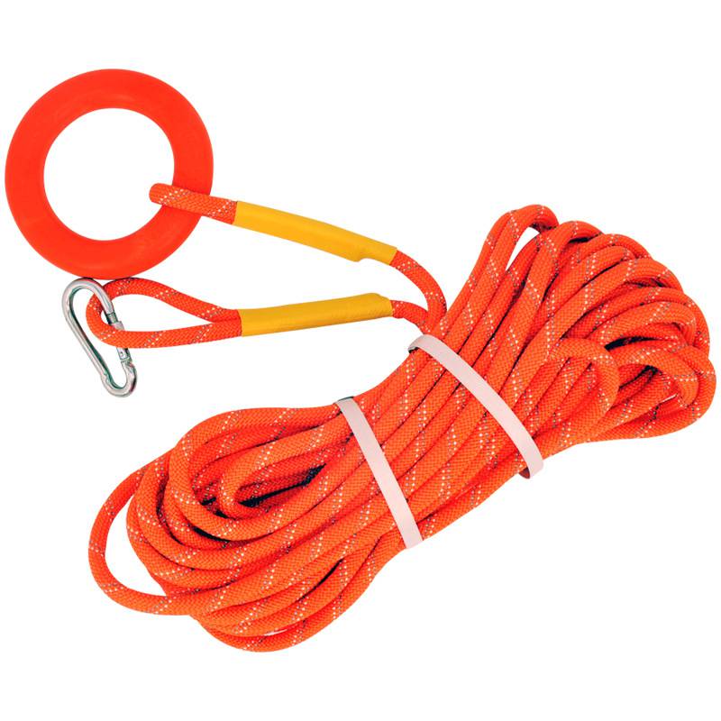 水上夜间搜救用水面漂浮反光救生绳丙纶反光导向救援绳船用反光抛缆绳