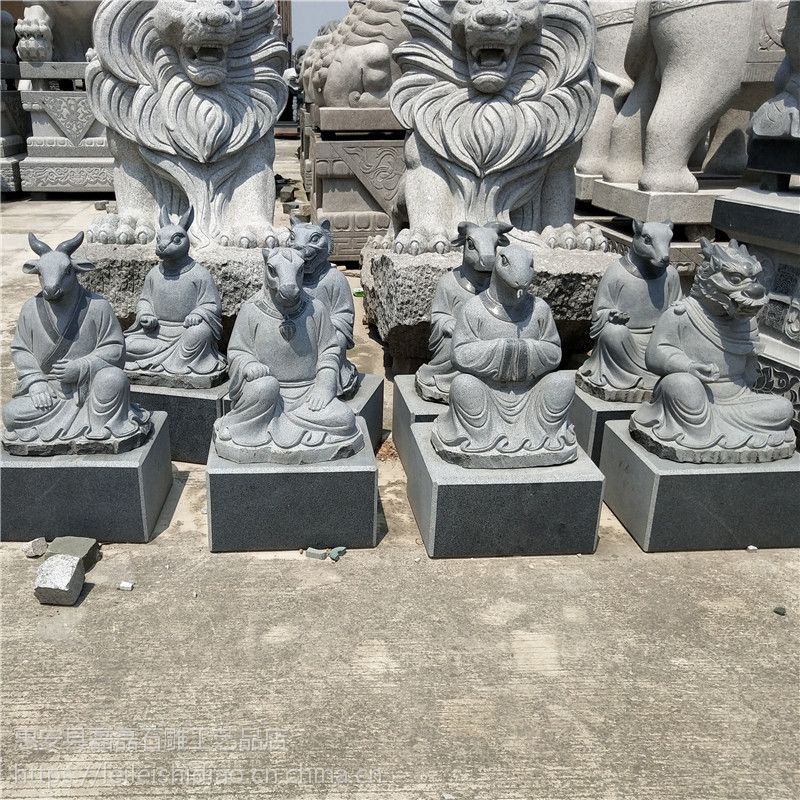 惠安青石石材十二生肖虎仙雕像寺庙广场供奉摆件
