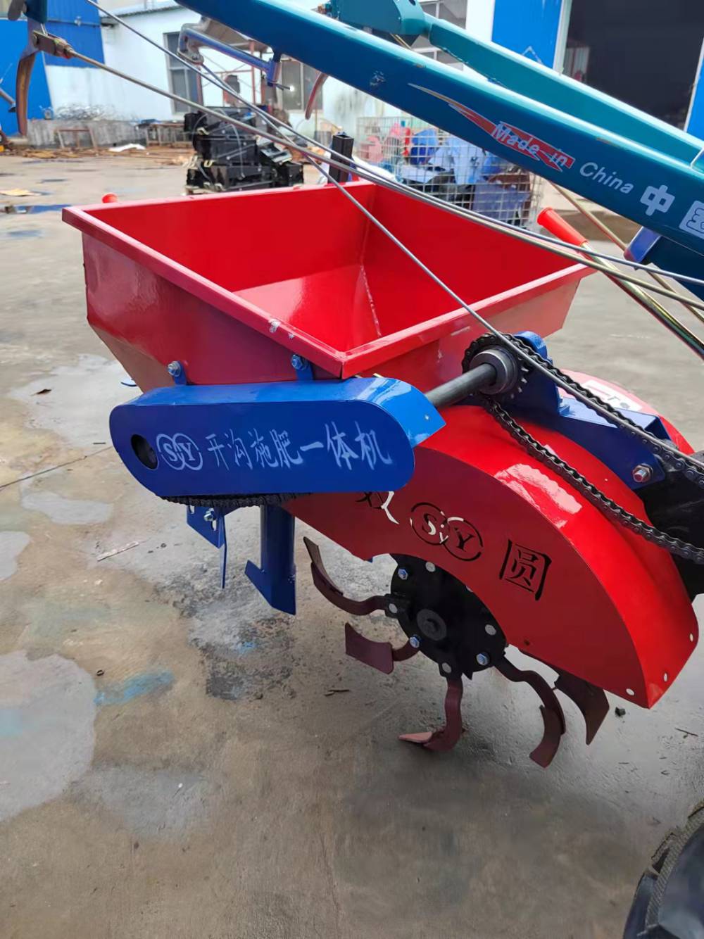 手扶施肥机果园施肥机开沟施肥回填一体机开沟机