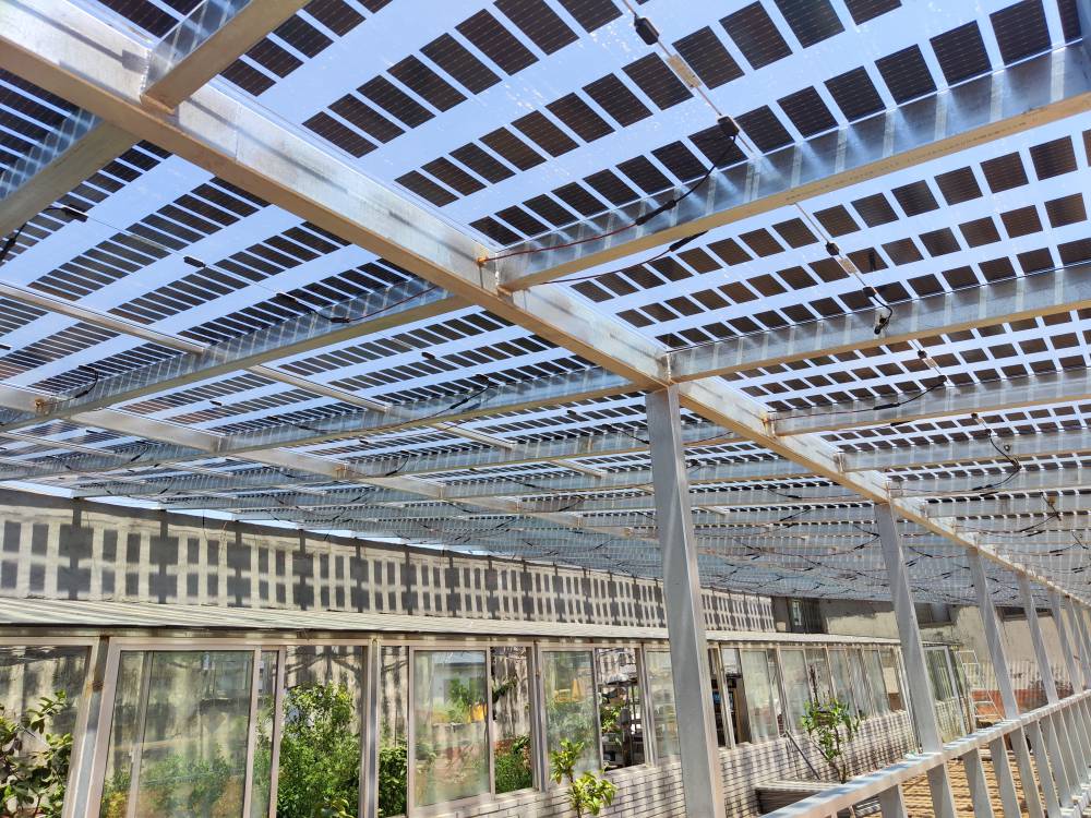 太阳能光伏发电玻璃阳光房光伏组件220w晶科隆基晶澳图片