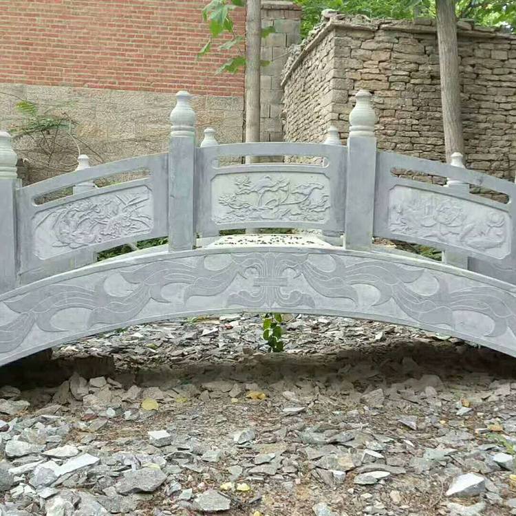 石围栏护栏定制 池塘桥梁景区花岗岩石栏杆厂家案例图片