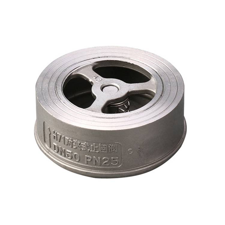 h72w不锈钢升降式对夹止回阀h71w不锈钢对夹弹簧式止回阀