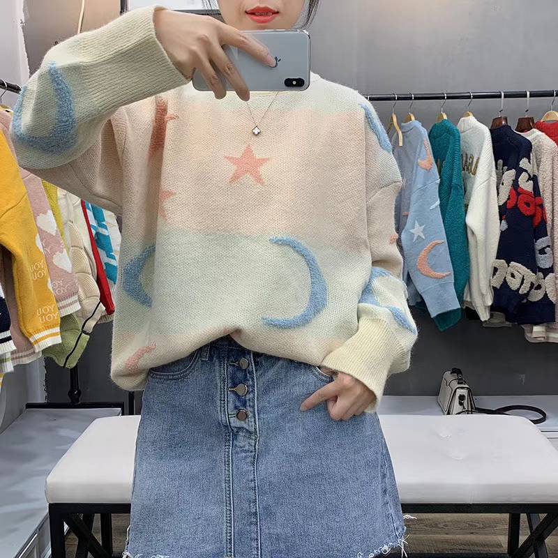 青海黄南便宜尾货出口外单女毛衣批发 地摊衣服批发厂家2至7元杂款毛衣