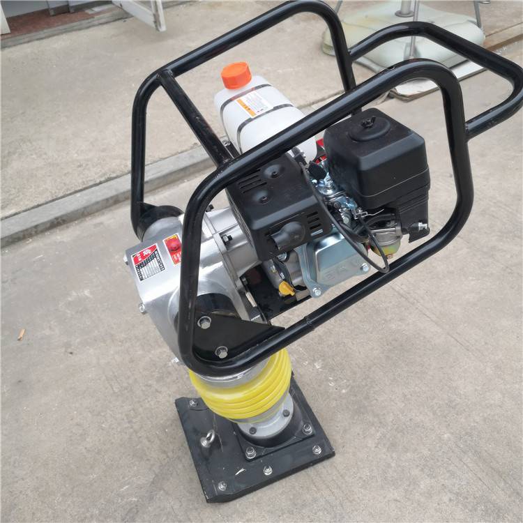 沟渠泥土蹦蹦夯实机立式汽油气夯泥土路面冲击夯的厂家