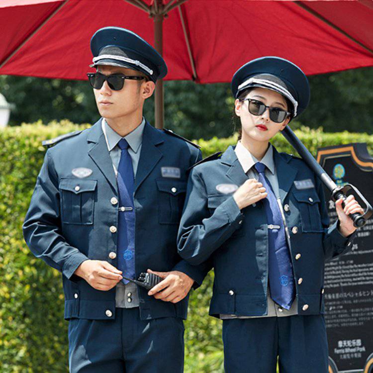 金盾保安工作服套装男女长袖秋冬季执勤物业小区安保制服加厚