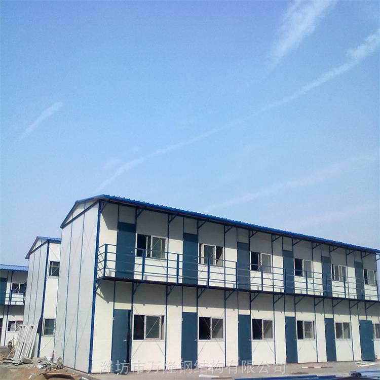 雅致板房尺寸工地雅致框架双层箱房江苏彩钢板活动房材料当天发货