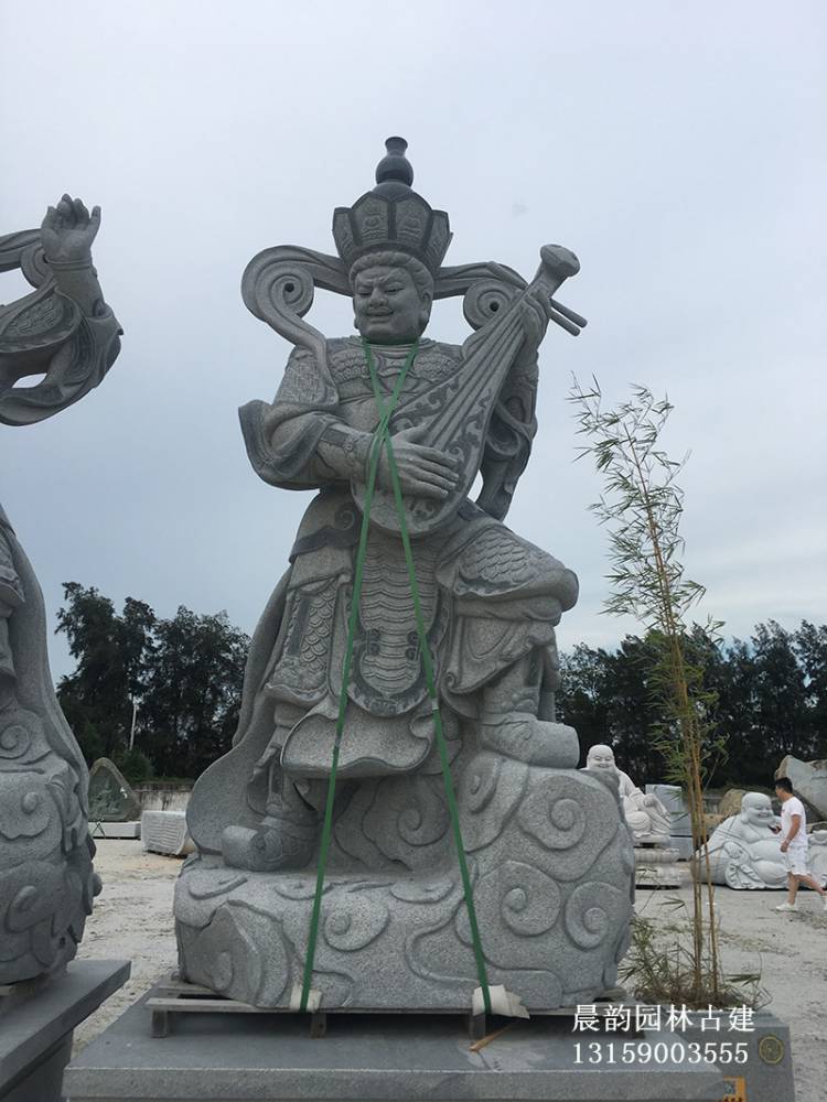 石雕四大定制花岗岩四大雕塑寺庙大型佛教人物雕刻