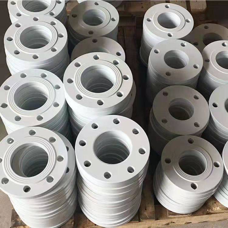 内外涂塑管件pe电容法兰碳钢盲板