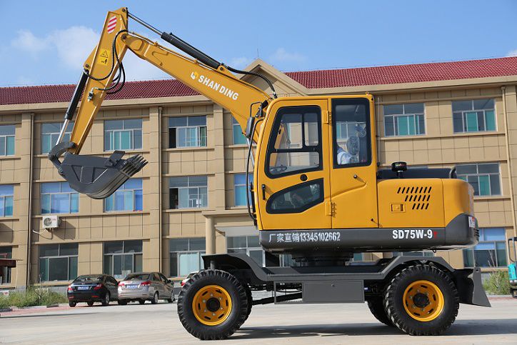 【农用小型挖掘机 新源75轮式挖掘机】价格_厂家 - 中国供应商